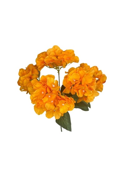 Yapay Çiçek Ortanca Çiçeği Demeti 43 Cm Somon Orange