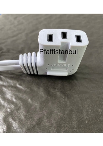 Pfaff Elektronik Pedal Ve Kablosu - Beyaz Kablolu - Uymlu Modeller İçin Açıklama Kısmına Bakınız.