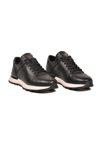 Voyager Siyah Bağcıklı Hakiki Deri Erkek Sneaker M217 M