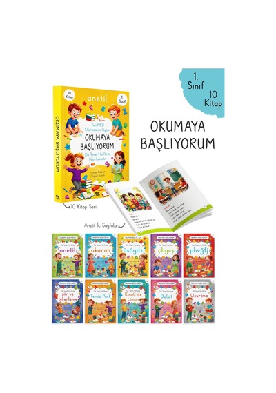 1. Sınıf Okumaya Başlıyorum Seti Anetil 2025 - 2026 Güncel Müfredat