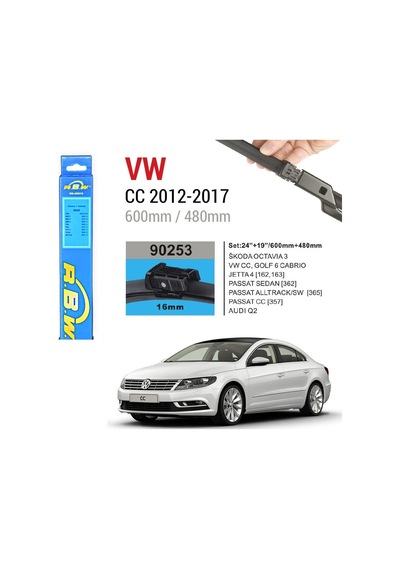Volkswagen Cc Rbw Muz Silecek Takımı 2012-2017