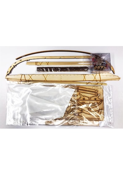 Türk Model 1/15 6010300 Oselvar Færing Norveç Sandalı, 41 Cm. Ahşap Model Kiti-55233