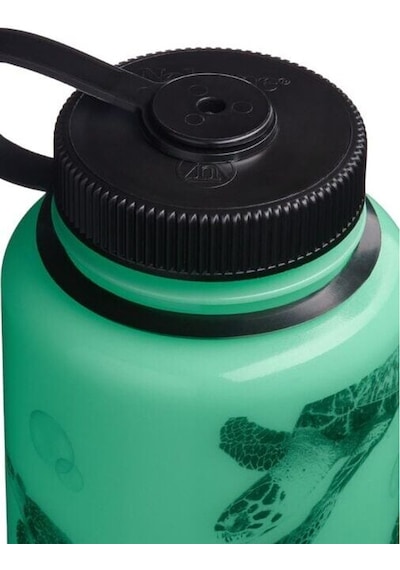 Nalgene Wide Mouth 32 Oz Suluk Matara 1 Litre Glowyld Turtle 682025-0030 Yeşil