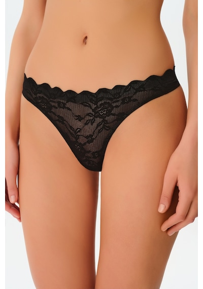 Suwen Invisible Soft Dantelli String Külot Sw5988012 Siyah