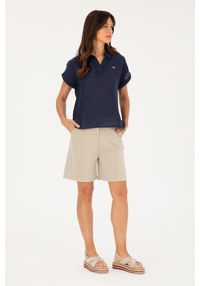 U.s. Polo Assn. Kadın Açık Haki Şort Örme 50282741-vr183 Açık Haki