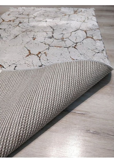 Yamalıhome Bambu Halı 1025Hardal Krem 80X140 Cm Pratik Halı