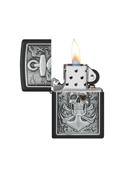 Zippo 218 Skull Anchor Emblem Çakmak