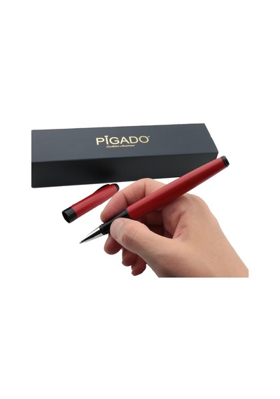 Pigado İsme Kişiye Özel Kırmızı Metal Roller İmza Kalemi