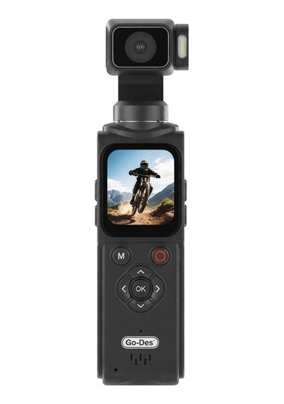 Go Des 4k Ultra Hd 330 Derece Dönebilen Dokunmatik Ekran Aksiyon Kamerası Gd-st121 Siyah