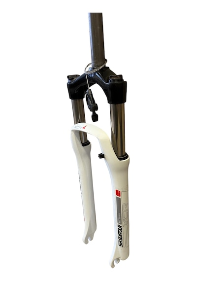 Sr Suntour Xcr R/lo 26" Jant Gidondan Kilitli Bisiklet Maşası Beyaz 1-1/8 Qr Maşa Disk Fren Uyumlu