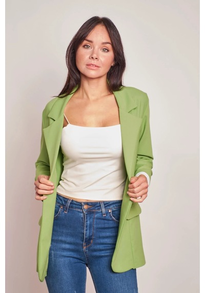 Yakalı Kolu Katlamalı Cep Kapaklı Salaş Boyfriend Oversize Hafif Likralı Kumaş Blazer Ceket-fıstık Yeşili Fıstık Yeşili Yakalı Kolu Katlamalı Cep Kapaklı Salaş Boyfriend Oversize Hafif Likralı Kumaş Blazer Ceket-fıstık Yeşili Fıstık Yeşili