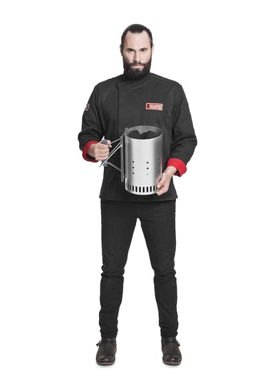Weber 7416 Kömür Tutuşturma Bacası / Briketleri Tutuşturma Sıvısı Olmadan Hızlı Tutuşturmak İçin Mangal Aksesuarı, Alüminyum Çelik, 6 L Kapasite