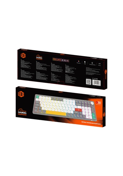 Lecoo GK100 3 Modlu Kablosuz RGB 100 Tuş Türkçe Q Membran 2000 mAh Gaming Oyuncu Klavyesi