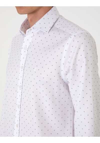 Pierre Cardin Erkek Beyaz Gömlek Desenli 50307134-vr013 Beyaz