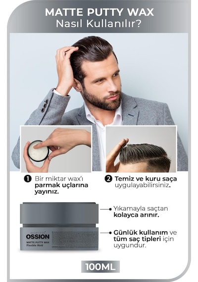 Morfose Ossion Matte Puffy Wax Flexible Hold 100 ML