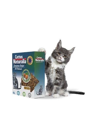 Cattus Naturalia Ceviz Kabuğundan Yapılmış Doğal Kedi Kumu 3 x 6 L