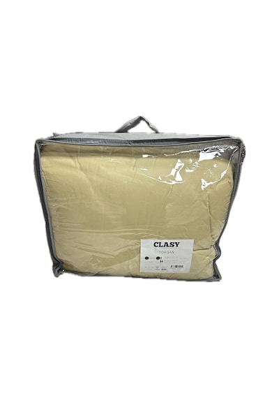 Clasy Ranforce Yorgan Tek Kişilik İki Renkli Sarı - Gri Çok Renkli