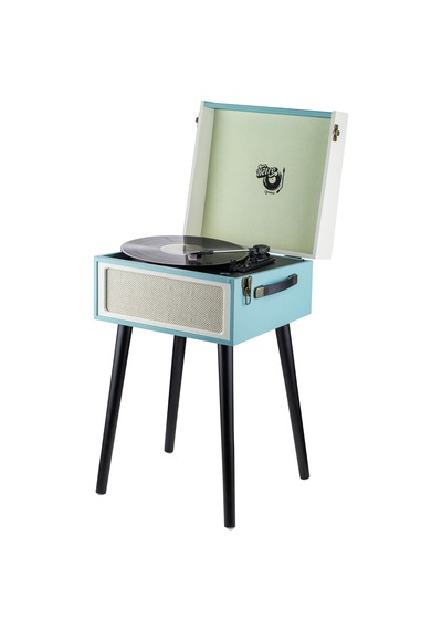 Ktools Retro K216 Mavi Bluetoothlu Ayaklı Pikap