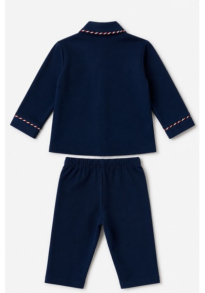 U.S. Polo Assn. Erkek Bebek Lacivert Gömlek Pijama Takımı Usb3198-c-v1 Usb3198-c-v1