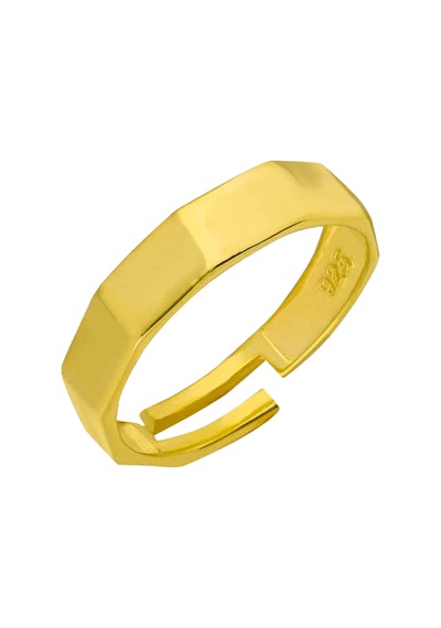 Poligon Yüzük 719373 Gold Gümüş