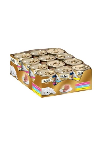Gold Karışık Kedi Konservesi, 85gr X 24 Adet