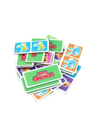 Domino Oyunu Hayvanlar Eğlenceli Eşleştirme Kartları 28 Adet Domino Kartlı Eğitici Kutu Oyunu
