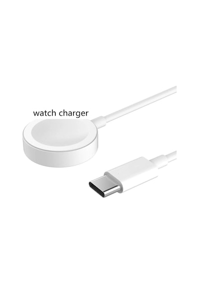 Watch- Apple Watch Uyumlu Manyetik Şarj Aleti Type-c Girişli