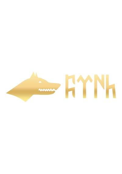 Kurt Ve Türk Sticker 17x17 Cm Gold