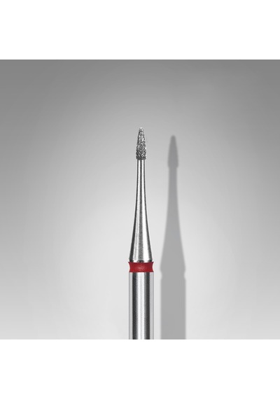 Staleks Elmas Manikür Freze Ucu Mini Ateş Model Kırmızı 1mm Fa12r010-3