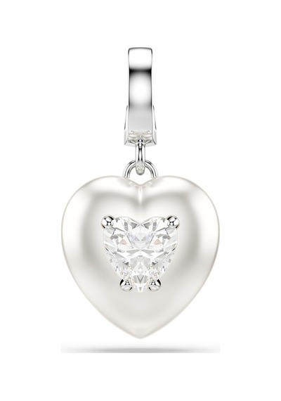 5742960 Swarovski Charm Idyllıa:charm Heart Whıte/rhs Metalik