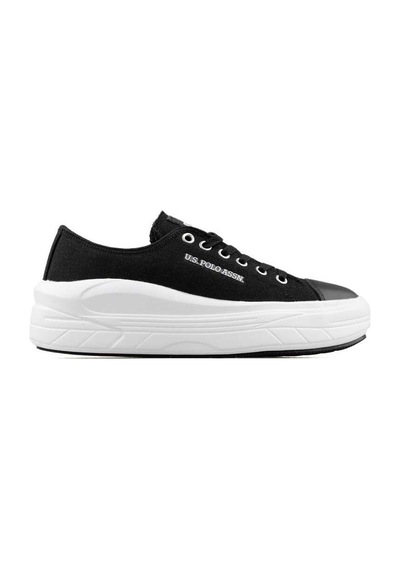U.S. Polo Assn. Uspa Cleme 2Fx Siyah Kadın Yüksek Taban Sneaker Spor Ayakkabı V8-Siyah