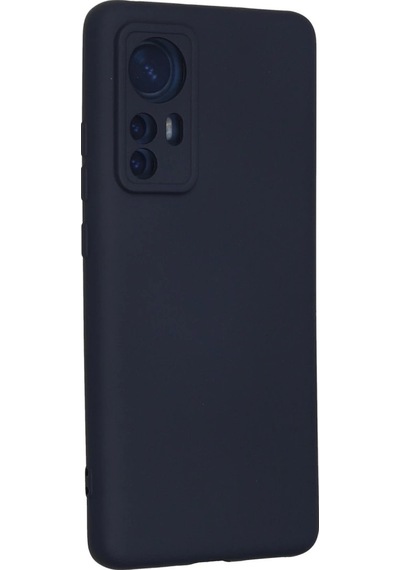 Xiaomi Mi 12 Kılıf Nano İçi Kadife Silikon - Lacivert Düz Renkli