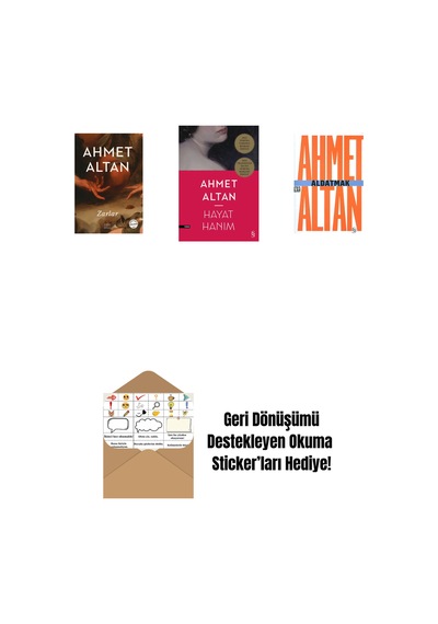 Zarlar + Hayat Hanım + Aldatmak - Yalnızlığın Özel Tarihi Cep Boy + Okuma Sticker'ları