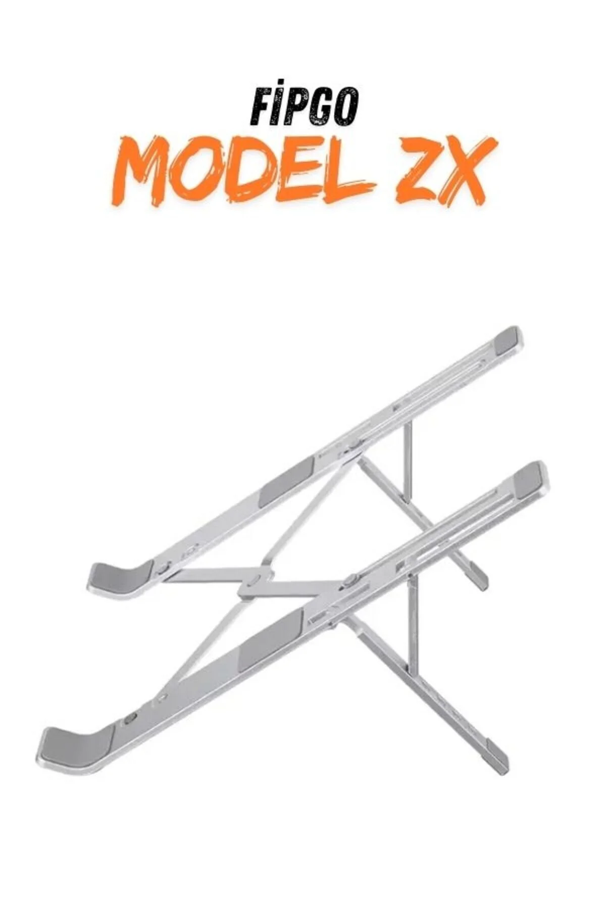 Model Zx Alüminyum, Ayarlı Laptop Apple Uyumlu MacBook -hp-dell Tüm Markalara Laptop Standı