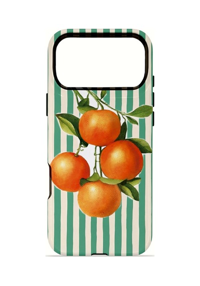 Apple iPhone Uyumlu 17 Pro Max Vorian Çift Katmanlı Magsafe Kılıf Italian Orange Orchard