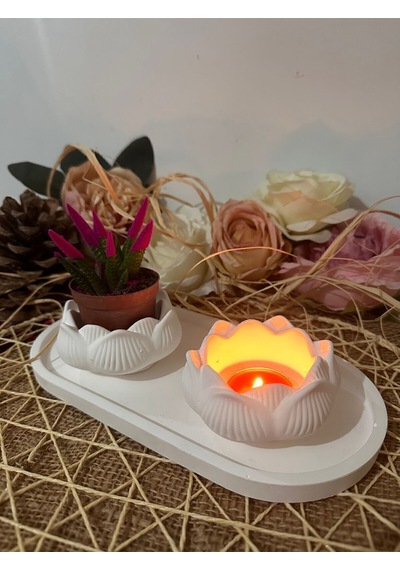 Bernami Mumluk Şamdanpinterest Lotus Mumluk Seti Diğer