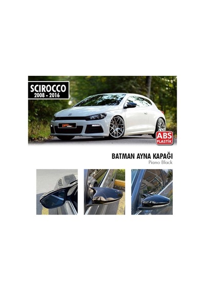 Volkswagen Scirocco 2008 Sonrası Batman Yarasa Ayna Kapağı parla