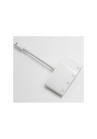 Ally Nk-1040 4in1 Apple Uyumlu iPhone Lightning To Usb Kamera Adaptörü Beyaz