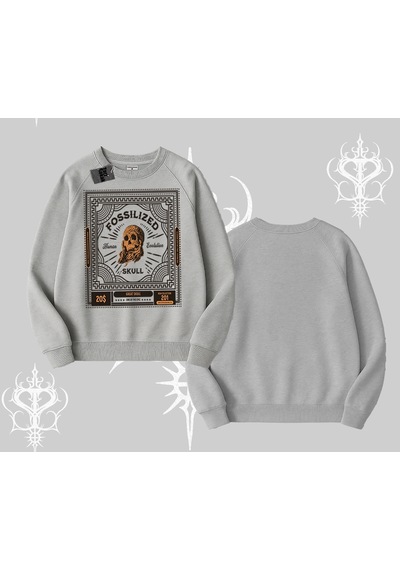 Startmore Biskilet Sweatshirt Fossilized Skull Underground Archive Gri