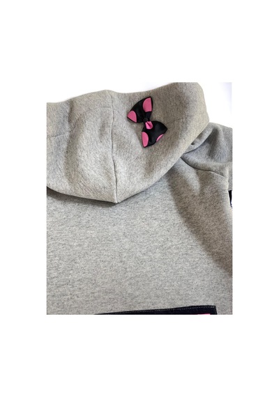 Kemique Happy Kapşonlu Sweatshirt Orta ve Büyük Irklar İçin