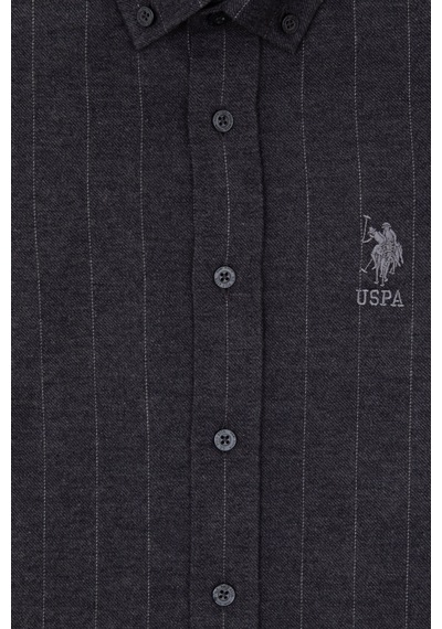 U.s. Polo Assn. Erkek Çocuk Antrasit Gömlek Desenli 50316670-vr006 Antrasit