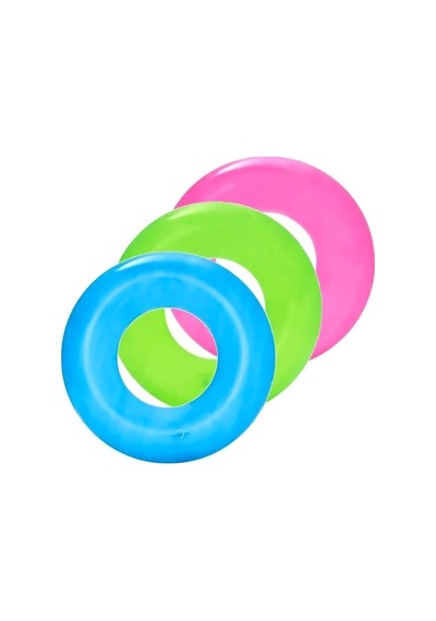 36022 Şeffaf Simit 51cm - Mavi Turuncu