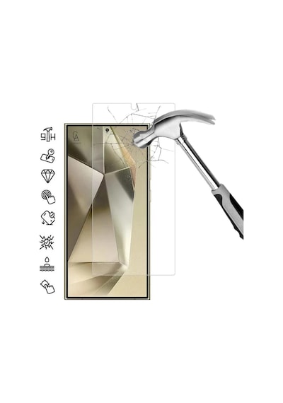 Samsung Galaxy S25 Ultra İle Uyumlu Ekran Koruyucu Şeffaf Temperli Kırılmaz Cam Ekran Koruyucu