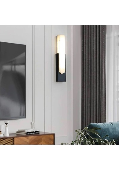 Cata Ct-7067 10w Hawai Led Aplik Dış Mekan Duvar Armatürü Modern Bahçe Duvar Lambası 3200k Günışığı Siyah