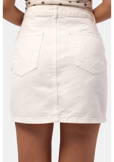 Itsbasic Kadın Kırık Beyaz 7s6-101 Straight Mini Denim Etek Itsbasic Kadın Kırık Beyaz 7s6-101 Straight Mini Denim Etek