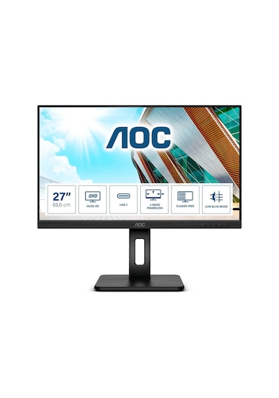 AOC Q27P2CA 27" 4 MS 75 Hz HDMI+DP+USB-C IPS Monitör