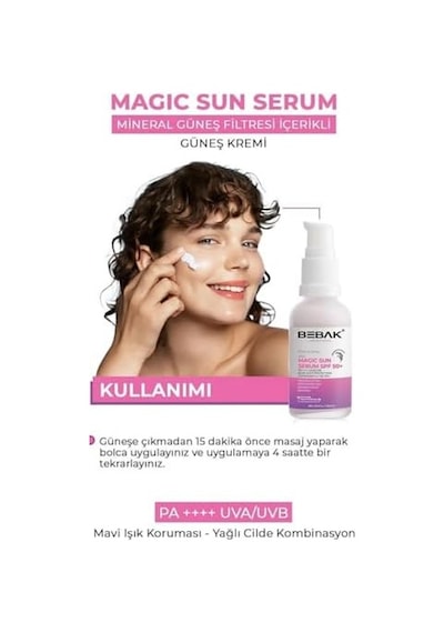 Bebak Pharma Güneş Serumu Spf 50 + Pa ++++ 30 Ml 10558701