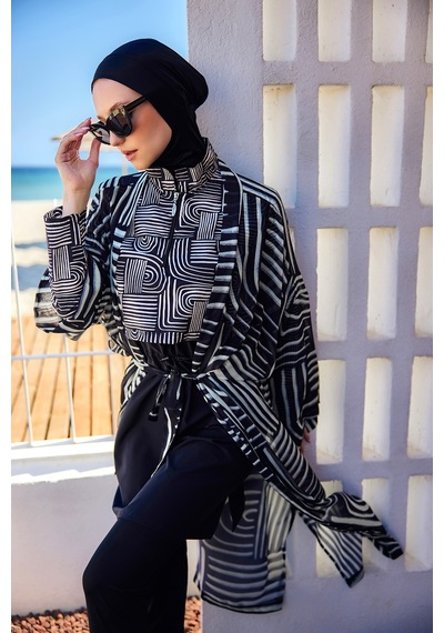 Remsa Mayo Remsa Tesettür Mayo Üzerine Tek Kaftan Kimono Pareo Siyah02 Rp032 Labire Siyah02 Remsa Mayo Remsa Tesettür Mayo Üzerine Tek Kaftan Kimono Pareo Siyah02 Rp032 Labire Siyah02