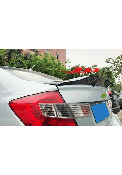 Honda Civic Fb7 Jdm Bagaj Üstü Spoiler Parlak Siyah Spoyler Plastik İthal