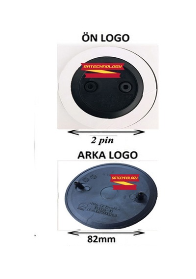 Bmw F10 Kasa Ön Kaput-bagaj Logo Takım 50yıl Siyah 2pin-82mm